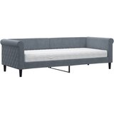  Dnevni krevet s madracem tamnosivi 80 x 200 cm baršunasti | shoptok.hr
