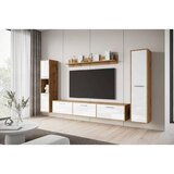 MID.YOU Dnevni Regal Bogota Xl, Bela, Barva Hrasta, 4-Delno | Shoptok.si