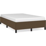 vidaXL Posteljni okvir temno rjav 120x190 cm tkanina Cene