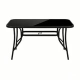 Expert pravougaoni sto tamno staklo 150 x 90 x 70 cm Valencia | Eponuda.ba