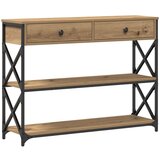  Konsolna miza Artisan Oreh 100x28x75 cm Iverna plošča in Jeklo, (22008822) | Shoptok.si