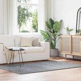  Čupavi tepih s visokim vlaknima srebrnosiva 130x200cm poliester | shoptok.hr