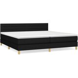  Krevet s oprugama i madracem crni 200x200 cm od tkanine | shoptok.hr