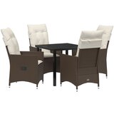 vidaXL Set 3 Rjava in kremna bela Poli ratan Standard, (22087414) | Shoptok.si