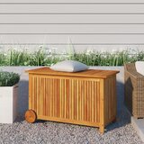 vidaXL Vrtna kutija za pohranu s kotačima 90x50x58 cm od drva bagrema Cijene