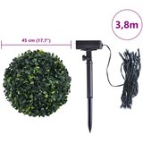  Umjetne kugle od šimšira s LED svjetlima 2 kom zelene 45 cm | shoptok.hr