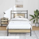 Furnova Posteljni okvir brez vzmetnice hrast 90x200 cm inženirski les, (21939178) Cene