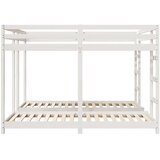  Trokatni krevet Bijelo 200 x 200 cm Čvrsto borovo drvo | shoptok.hr