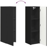  Komplet TV omaric 4 pcs Črna Konstruiran les - - črna - 61.6 - 30 x 31 x 100 cm - 2025-vidaXL-Uvoz_2 | Shoptok.si