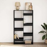 vidaXL Knjižna omara črna 100x33x175 cm inženirski les | Shoptok.si