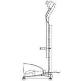 Edmolift Kompaktna dvižna miza, stacionarna, nosilnost 1000 kg, plošča DxŠ 1200 x 800 mm, uporabni dvig 820 mm | Shoptok.si