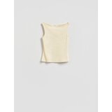 Reserved Rebrasti top - svjetložuto | shoptok.hr