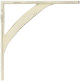  Nosači za zidne police 12 kom. Antič White 21 x 21 x 3.5 cm | shoptok.hr