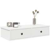  Zidna polica s ladicama bijela 80x34x17 cm izrađeno drvo | shoptok.hr