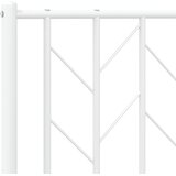  Metalni okvir za krevet s uzglavljem bijeli 120 x 190 cm | shoptok.hr