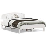 Furnova Posteljni okvir brez vzmetnice bel 120x190 cm trdna borovina, (21934451) | Shoptok.si