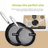 BE Living Set ponev Essential Black 24-28 cm nerjavno jeklo, (5000357454) | Shoptok.si