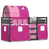  The living store pograd z zavesami roza 90x200 cm trdna borovina - pograd, (21492233) | Shoptok.si