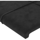  Uzglavlje s ušima crno 103x23x78/88 cm baršunasto | shoptok.hr