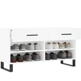  Klupa za cipele bijela 102 x 35 x 55 cm od konstruiranog drva | shoptok.hr