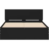  Okvir za krevet s uzglavljem crni 120x190 cm | Eponuda.com