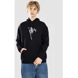 Roost Script Pulover s kapuco black
