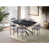 Hanah home Falcon - 2962 BlackWhite Extendable Dining Table | ePonuda.com