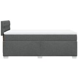  Okvir kreveta s oprugama i madrac tamnosivi 80x200cm od tkanine | shoptok.hr