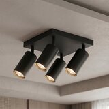 Brilagi LED RGBW prigušiva spot svetiljka SELE SQUARE 4xGU10/6,5W/230V crna/zlatna | Eponuda.com