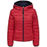 Only Plašči Tahoe Reversible Jacket - Equestrian Red/Night Sky Rdeča