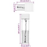  Igralo s plezalno steno impregnirana trdna borovina, (20795367) | Shoptok.si