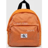 Calvin Klein Jeans Otroški nahrbtnik oranžna barva