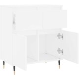 vidaXL Komoda bela 60x35x70 cm inženirski les | Shoptok.si