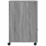  Stalak za pisač s kotačima siva boja hrasta 60 x 48 x 74 cm | shoptok.hr