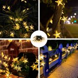  Brilagi - LED solarni dekorativni niz STARS 50xLED/8 funkcija 7m IP65 topla bela | Eponuda.com