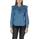 Only Srajce & Bluze ONLINDIGO LIFE LS FRILL DB DNM QYT 15297988 Modra Cene