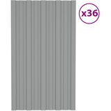 Krovni panel 36 pcs Siva 80 x 45 cm Pocinčani čelik | shoptok.hr