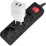 Logilink LPS206B razdelilna letev s stikalom črna vtičnica 1 kos, (20458128) | Shoptok.si