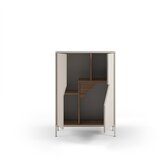 Marckeric Kremno bela/naravna komoda v hrastovem dekorju 85x120x40 cm Lilou – | Shoptok.si