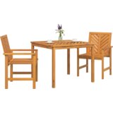 vidaXL 3-delni set jedilnice iz trdnega akacijevega lesa | Shoptok.si