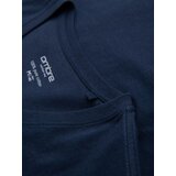 Ombre Men's BASIC classic cotton T-shirt with a v-neck - navy blue | shoptok.hr