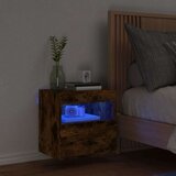  Zidni TV ormarić s LED svjetlima boja hrasta 40x30x40 cm | shoptok.hr