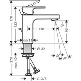Hansgrohe 71561670 Vernis Shape 100 armatura za umivalnik | Shoptok.si