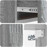  Noćni ormarić za montažu na zid 2 kom. Siva sonoma | shoptok.hr