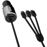 Dudao auto punjač 3,4 A sa ugrađenim 3u1 USB kabelom | Eponuda.com