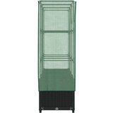  Povišena gredica s pokrovom za staklenik 120 x 40 x 138 cm | shoptok.hr