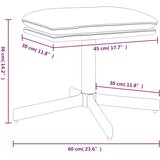  Tabure krem 60x60x36 cm od umjetne kože | shoptok.hr