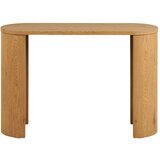 House Nordic Stranska mizica v hrastovem dekorju v naravni barvi 38x114 cm Bibione – | Shoptok.si