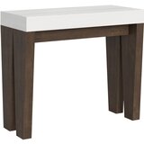 Ityhome 90 x 77 konzolna miza bela/rjava, (20847680) Cene