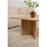 Kalune Design Klubska mizica v hrastovem dekorju v naravni barvi 60x119 cm Sabin – | Shoptok.si